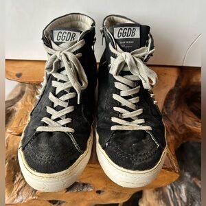 Golden Goose Black and White Sneakers